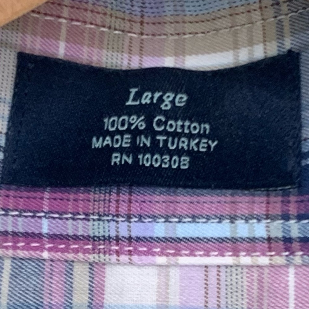 PETER MILLAR Collection Plaid Button Down Dress Shirt Cotton Size Large - Picture 3 of 16